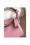 Hermes Mini Lindy Handmade Bag In Pink Clemence Leather Replica