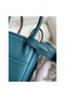 Hermes Mini Lindy Handmade Bag In Vert Bosphore Clemence Leather Replica