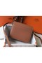 Hermes Mini Sac Roulis 18cm Bag In Brown Evercolor Calfskin Replica