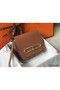 Hermes Mini Sac Roulis 18cm Bag In Brown Evercolor Calfskin Replica