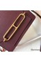 Hermes Mini Sac Roulis 18cm Bag In Burgundy Evercolor Calfskin Replica