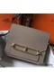 Hermes Mini Sac Roulis 18cm Bag In Grey Evercolor Calfskin Replica