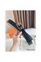 Hermes Nathan 40MM Belt in Grey Clemence Leather Replica
