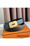 Hermes Neo Reversible Belt 32MM in Black Clemence Leather Replica