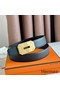 Hermes Neo Reversible Belt 32MM in Black Clemence Leather Replica