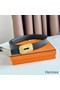 Hermes Neo Reversible Belt 32MM in Black Clemence Leather Replica