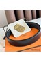 Hermes Neo Reversible Belt 32MM in Black Clemence Leather Replica