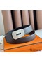 Hermes Neo Reversible Belt 32MM in Chocolate Clemence Leather Replica