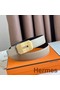 Hermes Neo Reversible Belt 32MM in Trench Clemence Leather Replica