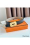 Hermes Neo Reversible Belt 32MM in Trench Clemence Leather Replica