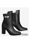 Hermes Noir Joueuse Ankle Boots Replica