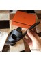 Hermes Oasis Sandals In Black Epsom Leather Replica