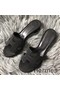 Hermes Oasis Sandals In Black Suede with Rhinestone Replica