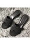 Hermes Oasis Sandals In Black Suede with Rhinestone Replica