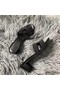 Hermes Oasis Sandals In Black Suede with Rhinestone Replica