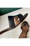 Hermes Oasis Sandals In Black Swift Leather Replica