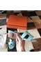 Hermes Oasis Sandals In Blue Atoll Epsom Leather Replica