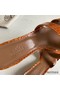 Hermes Oasis Sandals In Brown Shiny Niloticus Crocodile Replica