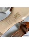 Hermes Oasis Sandals In Brown Shiny Niloticus Crocodile Replica