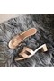 Hermes Oasis Sandals In Champagne Swift Leather Replica
