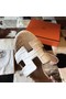 Hermes Oasis Sandals In Himalaya Matte Niloticus Crocodile Replica