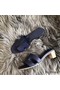 Hermes Oasis Sandals In Sapphire Epsom Leather Replica