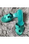 Hermes Oasis Sandals In Vert Veronese Epsom Leather Replica
