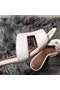 Hermes Oasis Sandals In White Epsom Leather Replica