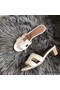 Hermes Oasis Sandals In White Perforated Epsom Leather Replica