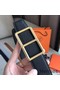 Hermes Officier Belt Buckle & Black 38MM Strap Replica