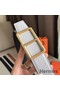 Hermes Officier Belt Buckle & White 38MM Strap Replica