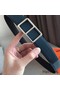 Hermes Officier Reversible 38mm Belt In Blue Clemence Leather Replica