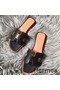 Hermes Oran Perforated Sandals In Black Swift Leather Replica