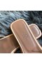 Hermes Oran Sandals In Beige Ostrich Leather Replica