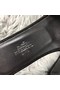 Hermes Oran Sandals In Black Suede With Black Crystal Replica