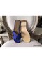 Hermes Oran Sandals In Blue Epsom Leather Replica