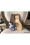 Hermes Oran Sandals In Blue Lin Epsom Leather Replica