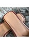 Hermes Oran Sandals In Bordeaux Swift Leather Replica