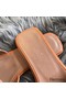 Hermes Oran Sandals In Brown Swift Leather Replica
