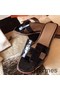 Hermes Oran Sandals In Burgundy Shiny Niloticus Crocodile Replica
