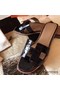 Hermes Oran Sandals In Burgundy Shiny Niloticus Crocodile Replica