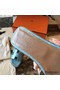 Hermes Oran Sandals In Celeste Shiny Niloticus Crocodile Replica