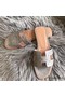 Hermes Oran Sandals In Grey Ostrich Leather Replica