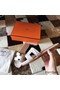 Hermes Oran Sandals In Himalaya Matt Niloticus Crocodile Replica