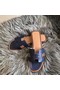 Hermes Oran Sandals In Navy Swift Leather Replica