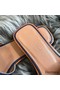 Hermes Oran Sandals In Navy Swift Leather Replica