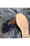 Hermes Oran Sandals In Navy Swift Leather Replica