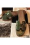 Hermes Oran Sandals In Olive Shiny Niloticus Crocodile Replica