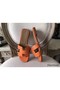 Hermes Oran Sandals In Orange Epsom Leather Replica