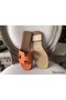 Hermes Oran Sandals In Orange Epsom Leather Replica